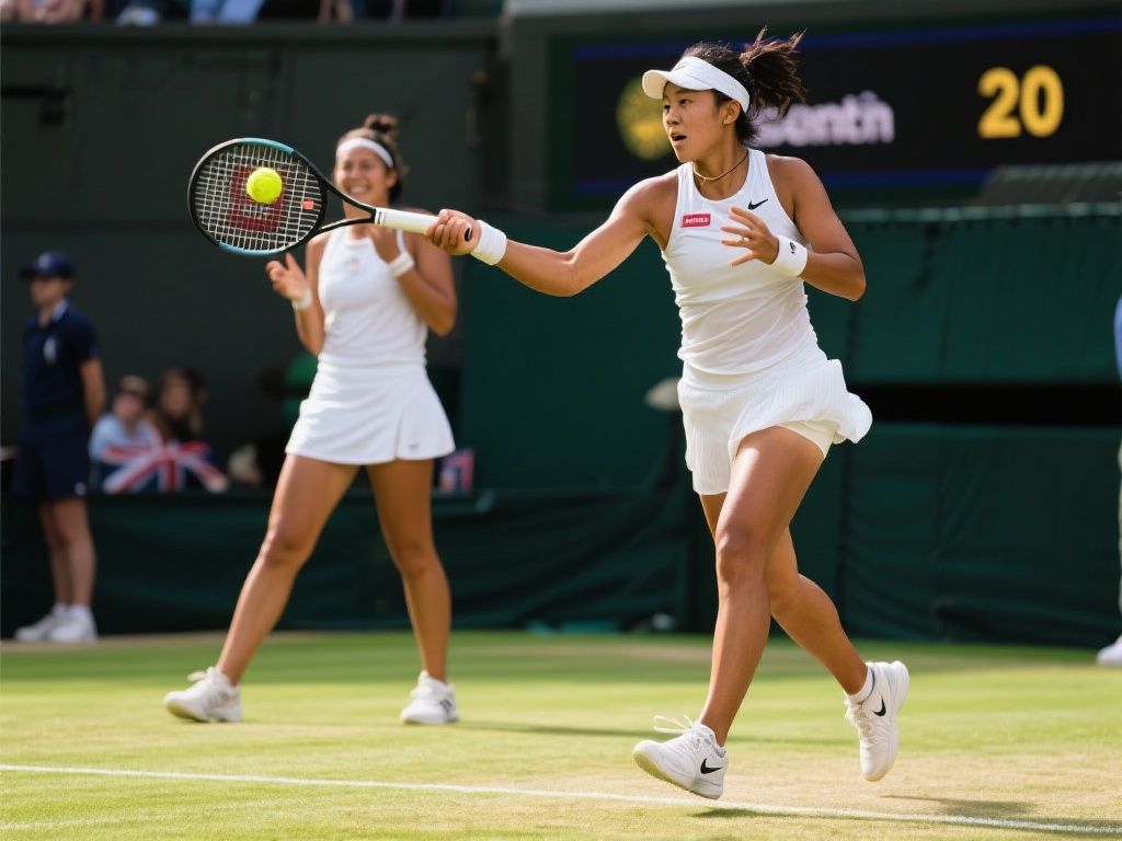 郑钦文完胜拉杜卡努 首次挺进草地赛四强 郑钦文的表现不仅让球迷为之欢呼,也充分展