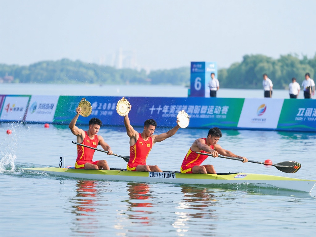 无论是湖水的波光粼粼，还是赛场上的激烈角
