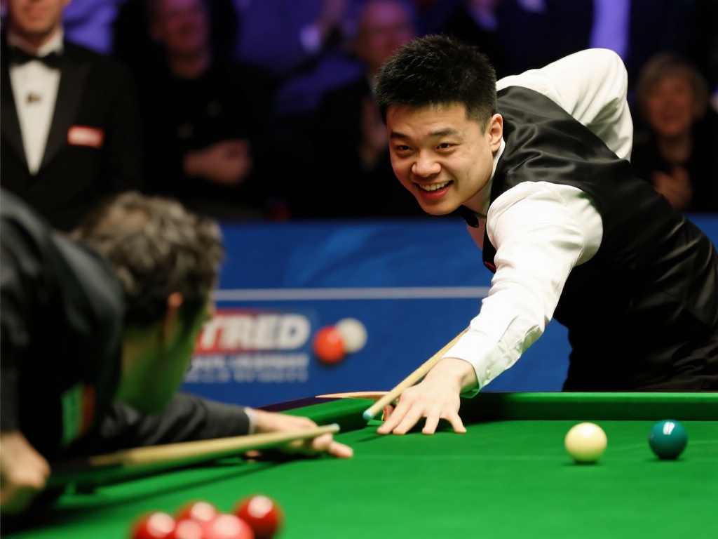 在斯诺克赛场上，每一次精彩的对决都能点燃